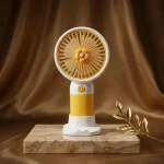Mini desk fan for home office and study table use