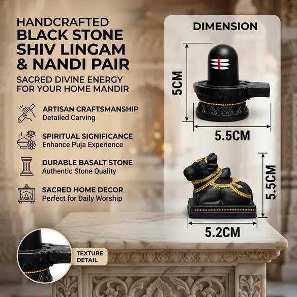 spiritual mahadev decor statue with nandi